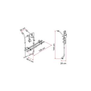 PORTABICI CARRY-BIKE VW T5D/ T6D DEEP BLACK 02096-79A