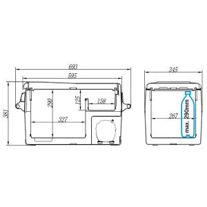 FRIGORIFERO COMPRESSORE 30LT APERTURA POZZETTO 12/24V 