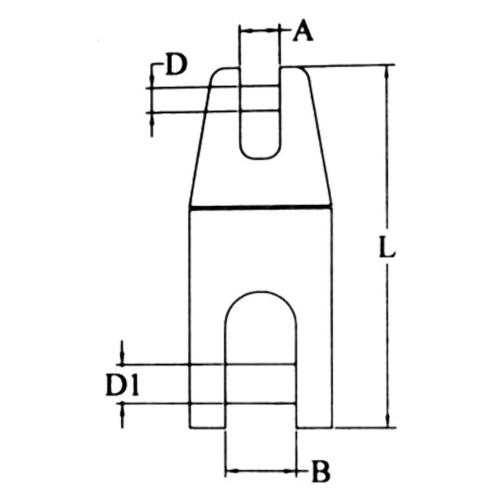 GIUNTO SALPA ANCORA GIREVOLE 8-10MM
