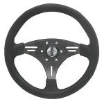 VOLANTE RUOTA TIMONE ALLUMINIO Ø 355MM MANTA POLIMETANO NERO