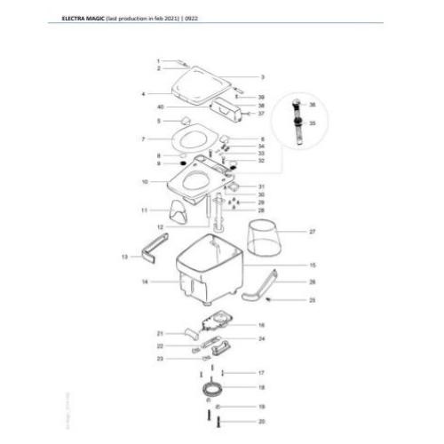 35770/36873 VALVOLA SCARICO 3” THETFORD CON MANIGLIA