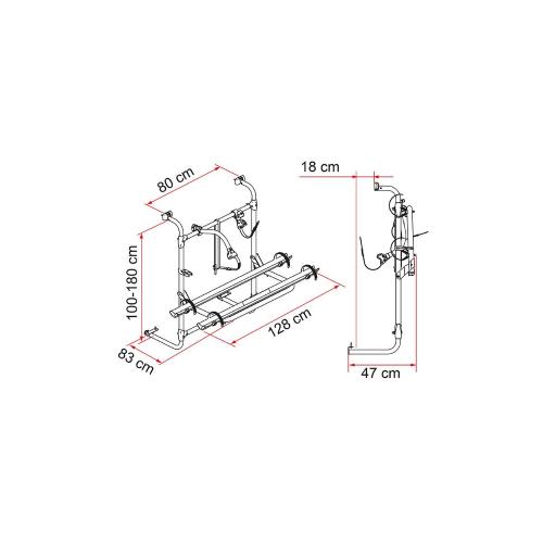 PORTABICI CARRY-BIKE CARAVAN HOBBY 02096-77- 