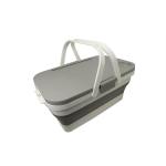 CESTINO PIEGHEVOLE IN SILICONE CENTRAL PARK CON VASSOIO