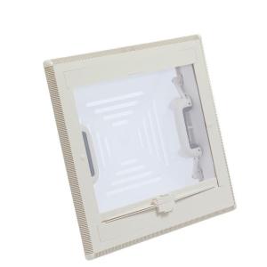 OBLO' MPK 40X40 GRIGIO CON OSCURANTE E ZANZARIERA CUPOLA TRASLUCIDA