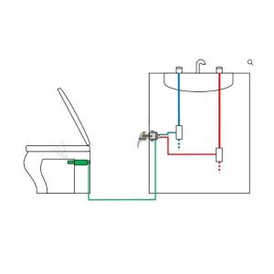 BIDET KOMODO 02 MISCELATORE CON MICRO INTERRUTTORE