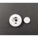 TAPPO COPRIVITI + GHIERA DIAM. 15MM BIANCO FIAT