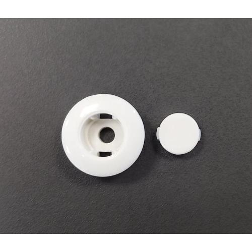 TAPPO COPRIVITI + GHIERA DIAM. 15MM BIANCO FIAT