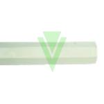 CANALINA COPRICAVI A TETTO BASE+COPERCHIO IN ALLUMINIO COLORE BIANCO 2MT