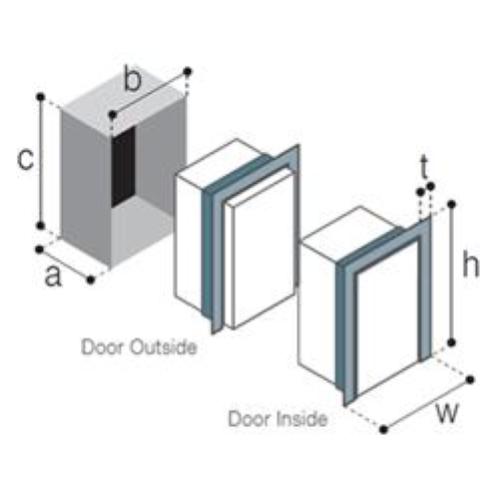 FRIGORIFERO COMPRESSORE DA INCASSO DP150ID NERO TERMOSTATO DIGITALE C/CORNICE