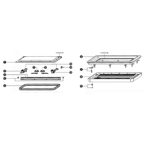 MANIGLIA DESTRA PER FINESTRE CARBEST 