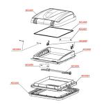 TELAIO INTERNO PER MONTAGGIO CORNICE OSCURANTE ZANZARIERA PER OBLÒ EXTRA VENT 40X40 