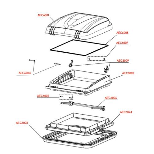 TELAIO INTERNO PER MONTAGGIO CORNICE OSCURANTE ZANZARIERA PER OBLÒ EXTRA VENT 40X40 
