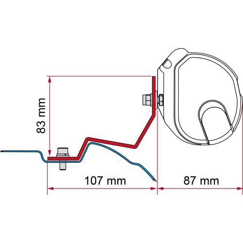 STAFFE PER F35 NEW ADAPTER DEEP BLACK MERCEDES VIANO/VIANO MARCO POLO/VITO/V CLASS 98655R887