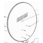03676 DISCO DI RICAMBIO PER ANTENNA SATELLITARE TELECO MAGICSAT 65CM