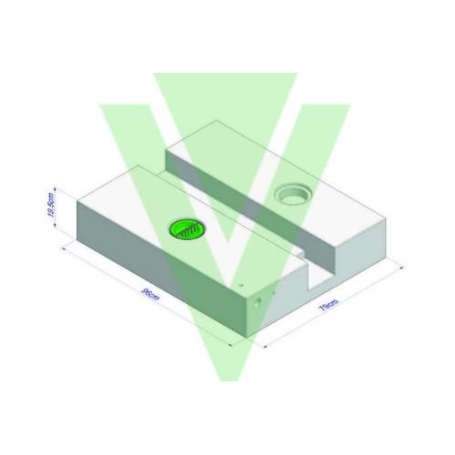 SERBATOIO BIANCO PER ACQUA 140LT SAGOMATO SOTTOPIANALE PER DUCATO X250 X290