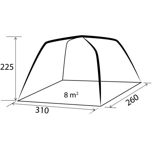 VERANDA GONFIABILE PER MINI VAN TROUPER AUTO UP 0102925N