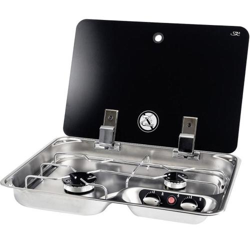 PIANO COTTURA A GAS CON 2 FUOCHI 1000+1900W FC1346