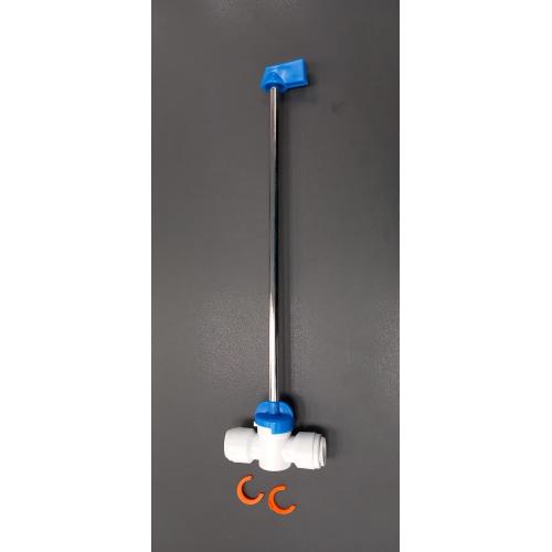 RUBINETTO IN LINEA ATTACCHI RAPIDI 12MM CON ASTA 230MM