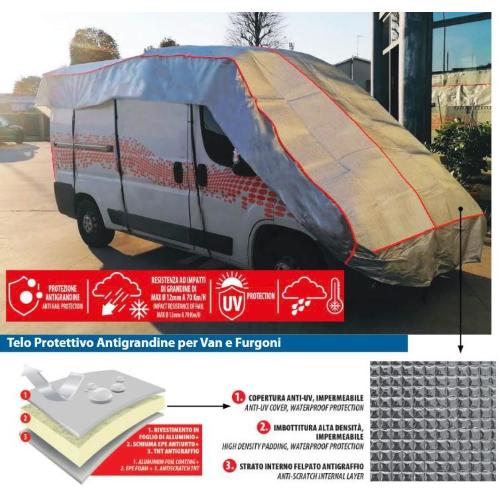 COPERTURA ANTIGRANDINE PER VAN DA 6.01 A 7MT DAC TG.XXL
