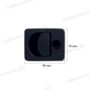 SERRATURA PER PORTELLONE NERA KUBUS 24/35MM