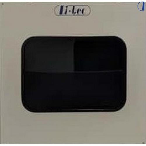 FINESTRA A COMPASSO NERA CURVA D-TEC 960X450 COMPLETA DI OSCURANTE ZANZARIERA