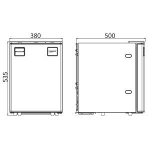 FRIGORIFERO COMPRESSORE DA INCASSO 50L 12/24V 50.961.00