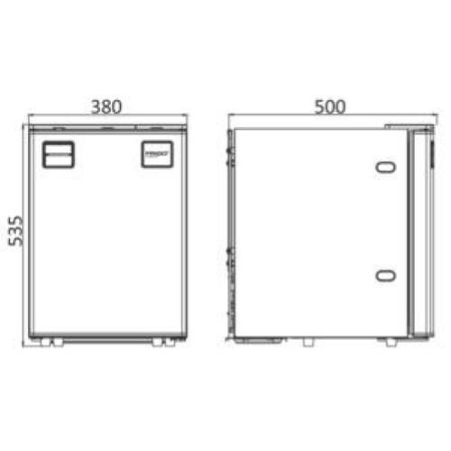 FRIGORIFERO COMPRESSORE DA INCASSO 50L 12/24V 50.961.00