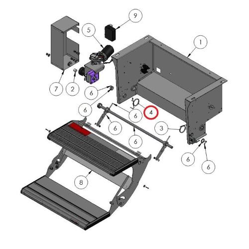 MOLLA SX PER GRADINO DOPPIO 424803