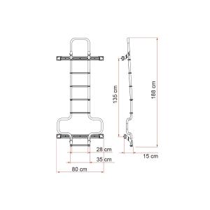 SCALETTA ESTERNA DELUXE DJ 02426-09B