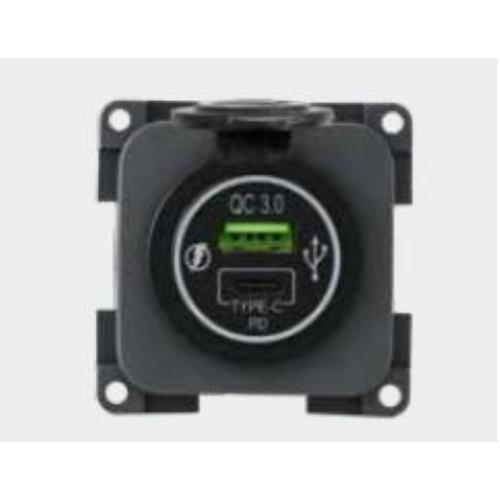 PRESA DOPPIA USB-A 3A + USB-C 3A MP2USBC/G