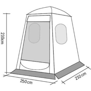 TENDA PER PORTELLONE POSTERIORE DOPPIO UPRGRADE DOME PREMIUM 250X210X210CM