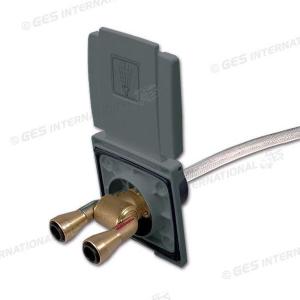 PRESA ESTERNA ACQUA CON MISCELATORE TUBO 200MM ATT. JHON GUEST 12MM GRIGIA